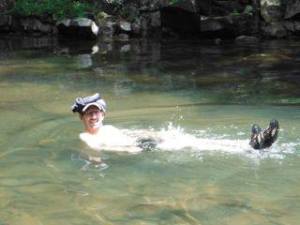 And a visit to the North River Gorge Trail would not be complete without a jump in the river!