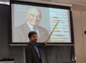 Callan Bentley begins his description of the Wilson Cycle.