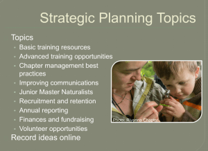 strategic planning topics
